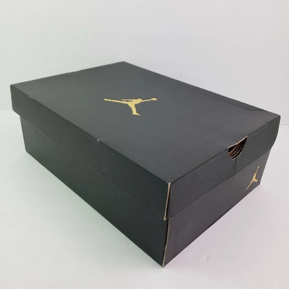 Nike Jordan 1 Flight 4 Prem BG Boys Sz 7Y Womens Sz 8.5 Black Pure Platinum Shoe
